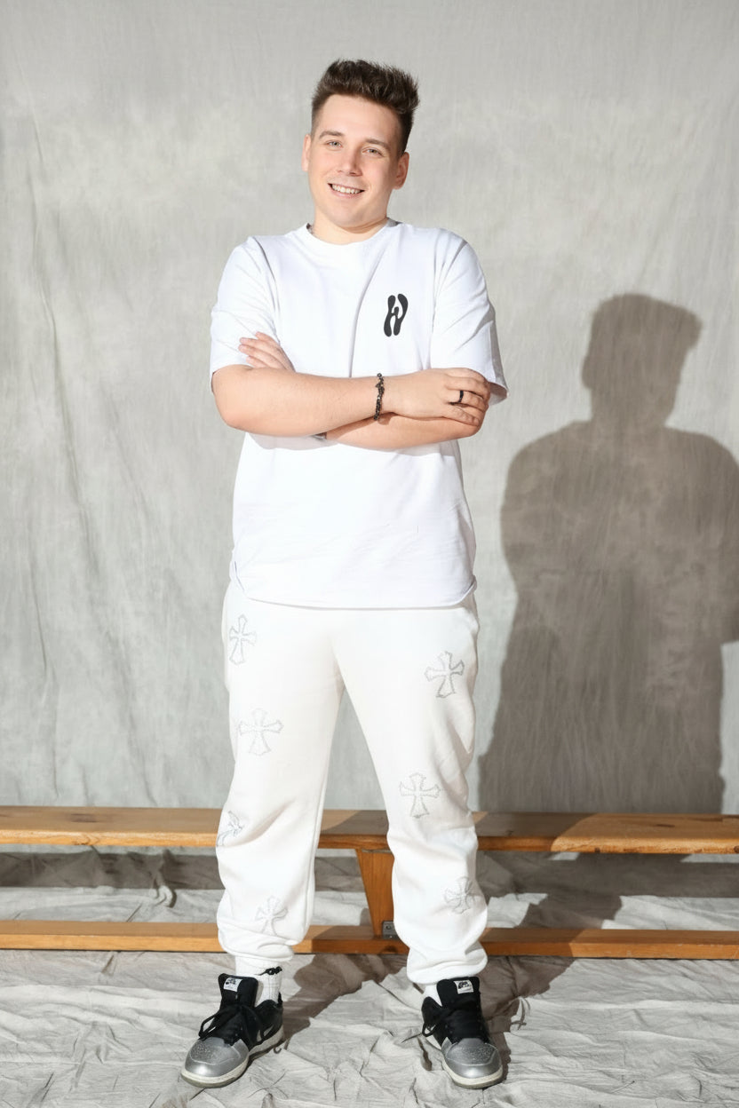 WAVY - koszulka biała, boxy